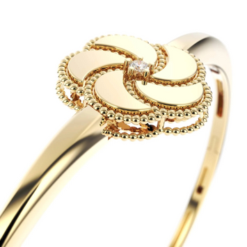 Bangle Or et Diamant Bloomy - M