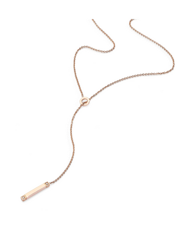 Lariat en or et diamants Linea joaillerie