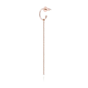 Burato - Code : CD809  Hoop créole unitaire or rose 18kt medium  Taille : ø 11 cm Goutte d'eau  Commencez à vous amuser avec Hoop, la boucle d'oreille que vous pouvez mélanger et assortir avec des combinaisons infinies, en ajoutant et en échangeant nos éléments modulaires. Avec cette boucle d'oreille, vous aurez une liberté totale pour créer votre look personnalisé.  La vie doit être vécue comme un jeu.  (Platon)