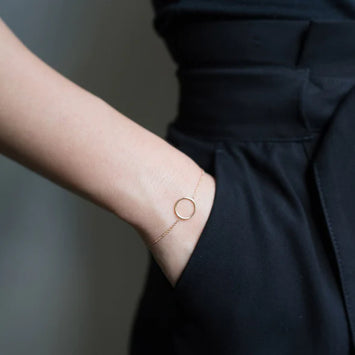 Bracelet cercle en or