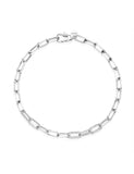 burato editor64 Reference
CP651

Technical Data
18 kt white gold and Palladium bracelet

Round cut White Diamonds
Colour: F
Clarity: VVS
Carats: 0.28
Réglable 18 cm - existe en or rose

Les précieux maillons de la chaîne sont disposés de manière asymétrique pour garantir la luminosité sous tous les angles.