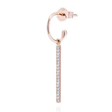 Hoop créole unitaire or rose medium