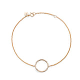 Bracelet cercle en or rose