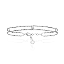 Bracelet en or blanc et diamants Y solitaire