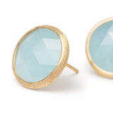 Boucles d'oreilles Jaipur topaze bleue