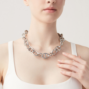 Editor 64 - Collier Chaine Marine (GM) en argent 925. Ref: 12009 - longueur 48cm - fermeture mousqueton et anneau brisé - 
Giovanni Raspini propose des bijoux inspirés de la nature et du thème animalier qui lui est si précieux.
Chaque bijou est fait main en Italie au cœur de la Toscane.