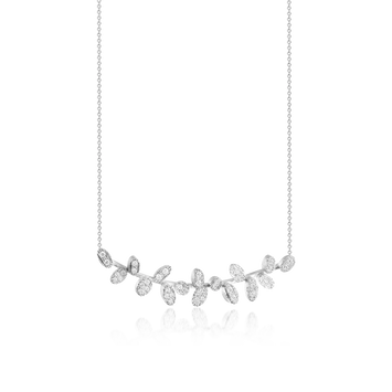 Collier BE Or blanc - S