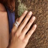 Bague ouverte BE Or blanc