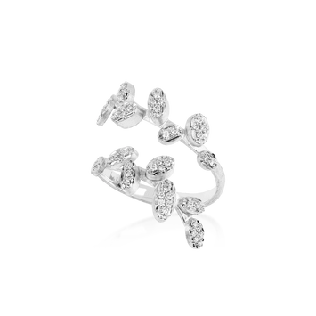 Bague ouverte BE Or blanc