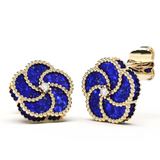 Boucles d'oreilles Lapis Bloomy - S