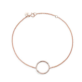 Bracelet cercle en or rose