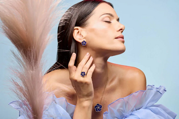 Boucles d'oreilles Lapis Bloomy - S