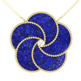 Collier Lapis Bloomy 1 - L