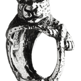 Bague Leopard en argent 925. Giovanni Raspini propose des bijoux inspirés de la nature et du thème animalier qui lui est si précieux. Chaque bijou est fait main en Italie au cœur de la Toscane.