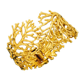 Bracelet Corail en argent 925 plaqué or jaune. Giovanni Raspini propose des bijoux inspirés de la nature et du thème animalier qui lui est si précieux. Chaque bijoux est fait main en Italie au coeur de la Toscane.