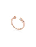 Bague or rose et diamant Linea joaillerie