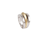 Bague Gaya en argent 925 et vermeil Jade Venturi