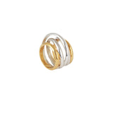 Bague Loua en argent 925 et vermeil Jade  Venturi