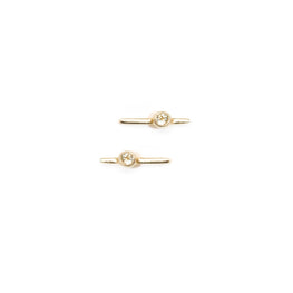 Boucles d'oreilles en or 9 carats Gamme Blanche