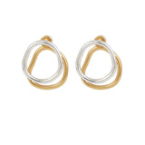 Boucles d'oreilles Ova en argent 925 et vermeil Jade Venturi