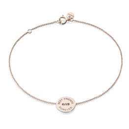 Burato - Référence : BN987   Bracelet best friend foreever or rose 18kt -  gravé au laser.  dimension : ø 10 mm  deux possibilités de fermetures à 15 ou 17 cm.  In any part of the world, even miles away, true friendships are always close to the heart.  Les collections Burato sont entièrement réalisées à la main en Italie. L'emblème de Burato est l'or rose 18 carats,