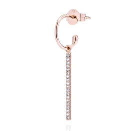 Burato - Code : CD809  Hoop créole unitaire or rose 18kt medium  Taille : ø 11 cm Goutte d'eau  Commencez à vous amuser avec Hoop, la boucle d'oreille que vous pouvez mélanger et assortir avec des combinaisons infinies, en ajoutant et en échangeant nos éléments modulaires. Avec cette boucle d'oreille, vous aurez une liberté totale pour créer votre look personnalisé.  La vie doit être vécue comme un jeu.  (Platon)