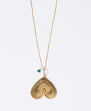 Collier en vermeil motif coeur à l'envers Par Coeur