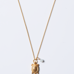 Collier en vermeil avec pendentif Tortue, Par Coeur