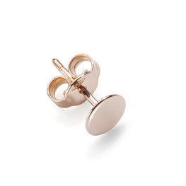 burato -  Code : BN929  Boucle d'oreille unitaire or rose 18kt ronde. Collection Paillette  Paillette size: ø 6 mm