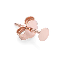 Burato - Code : CA402 Boucle d'oreille unitaire or rose 18kt ronde. Collection Paillette  Paillette size: ø 4 mm