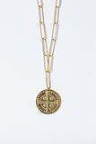 Collier long avec médaille motif Abbesses en vermeil Par Coeur